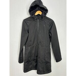 The North Face TNF Apex Full Zip Coat Jacket Womens Black Lined Zipper Pocket